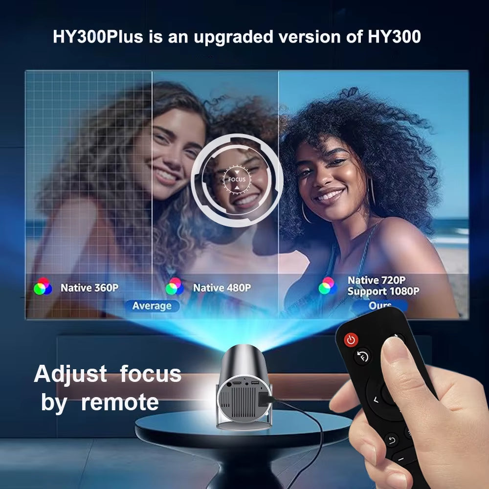 Elevate Your Movie Nights with the HY300 Plus 4K Mini Projector! 🎥✨ Compact, Portable, and Perfect for Home Theaters!