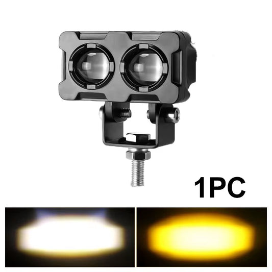 Brighten Your Ride: Dual Color LED Fog Lights for Motorcycles & ATVs! 🌟🚴‍♂️ #MotorcycleLife #ATVAdventures #FogLights