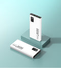 PD66W Fast Charge 30000mAh Power Bank LED Display Outdoor Charger White