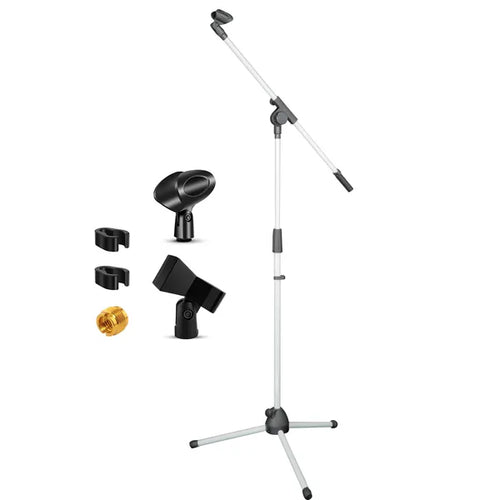 5 Core Tripod Mic Stand Floor Adjustable 18 To 72 Inches Sturdy Boom Arm Holder Microphone Stands Pe